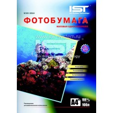 Фотобумага IST матовая 108гр/м, A4 (M108-100A4), 100 л