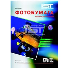 Фотобумага IST матовая двусторонняя A3, 140гр/м (MD140-50A3), 50 л