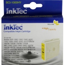 Картридж струйный InkTec для Brother BCI-1000HY, желтый