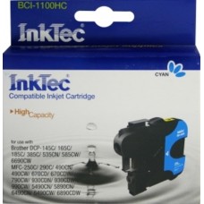 Картридж струйный InkTec для Brother BCI-1100HC, синий
